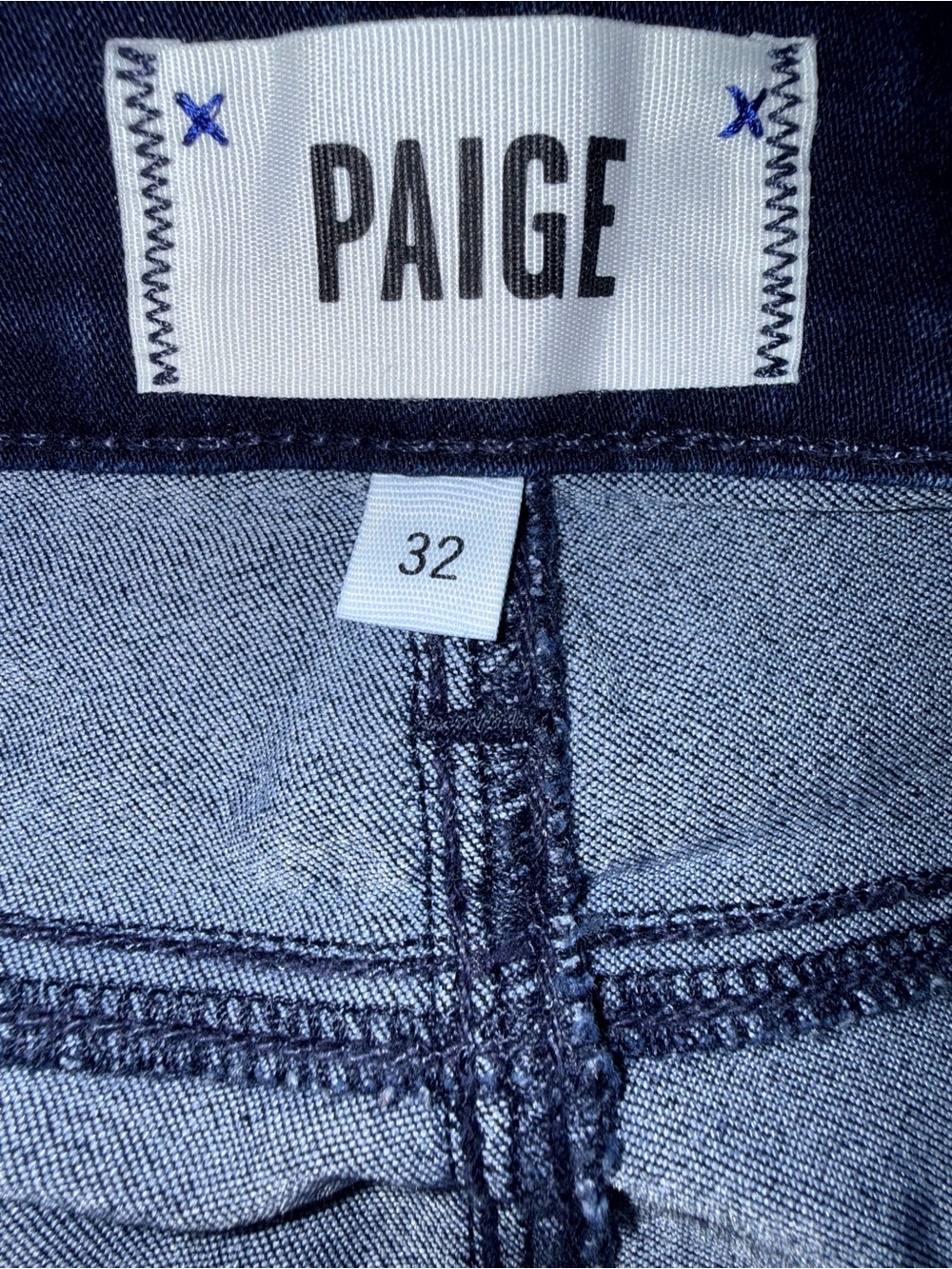 NWOT PAIGE Dark Indigo Manhattan Bootcut Jeans for Women - Picture 2 of 4